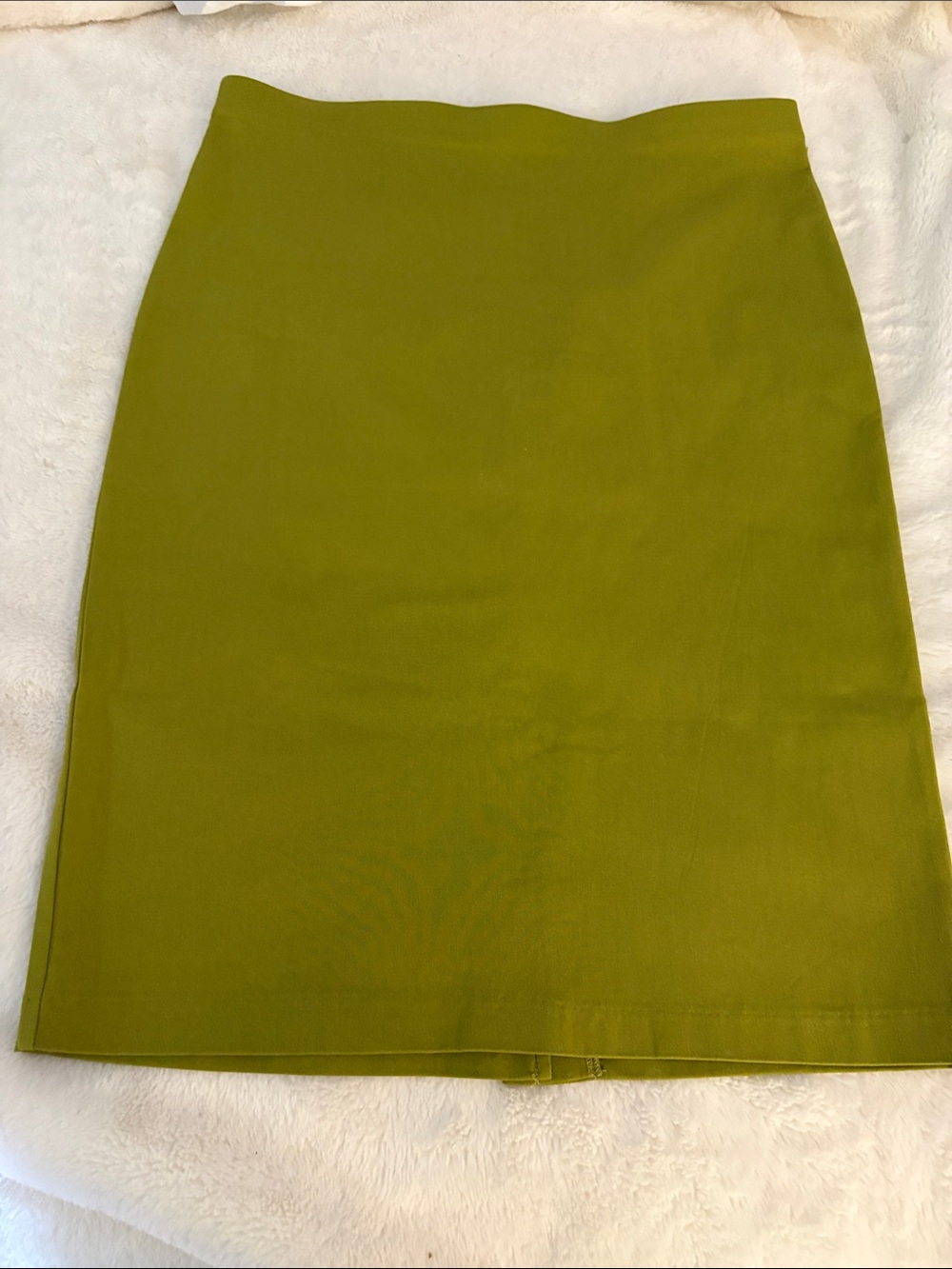 89th & Madison Chartreuse Green Pencil Skirt